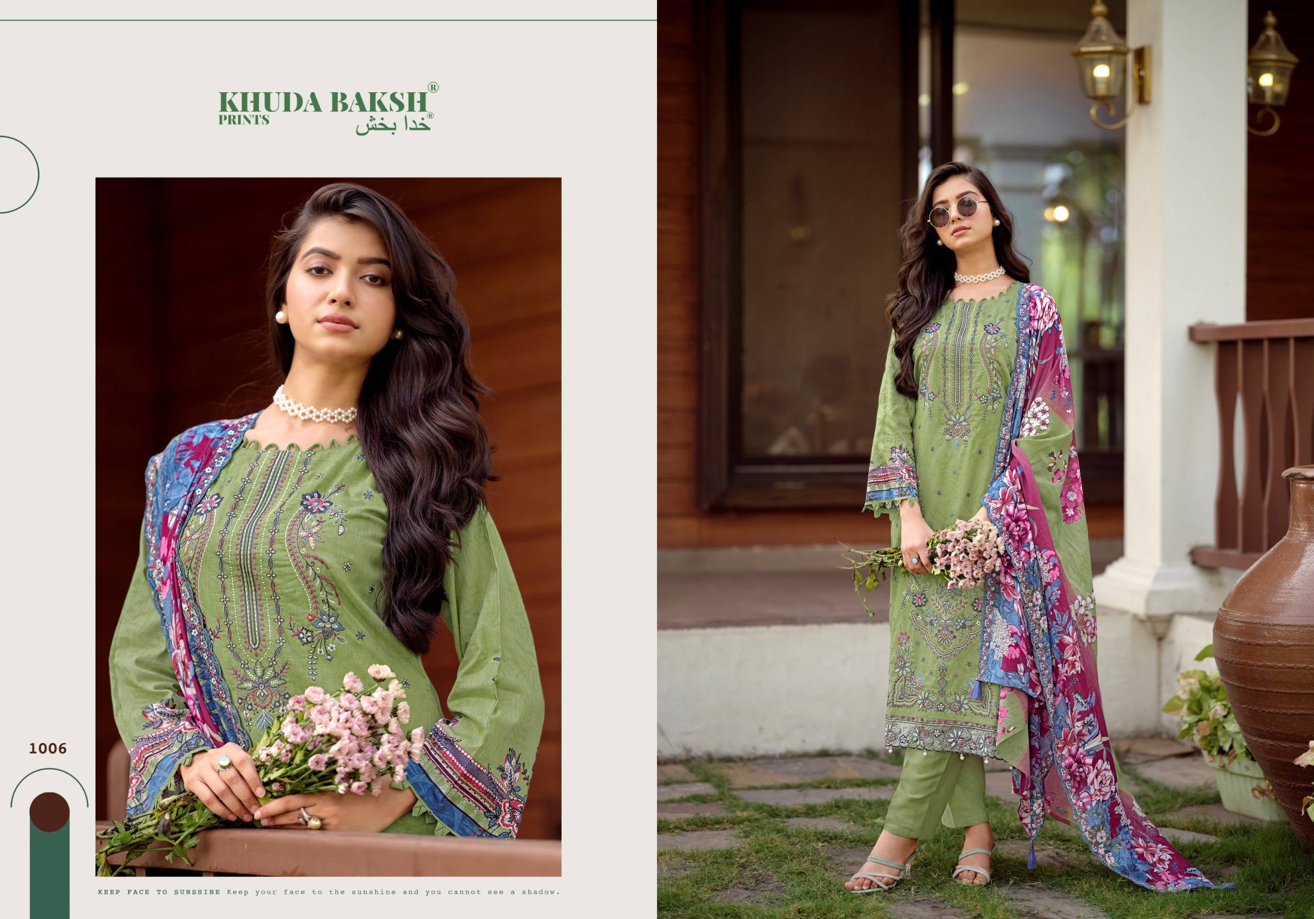 FARAH VOL 2 By KHUDHA BAKSH 1001 To 1010 Series Pakistani Suits casual Wear PURE LAWN Dresses At Wholesale